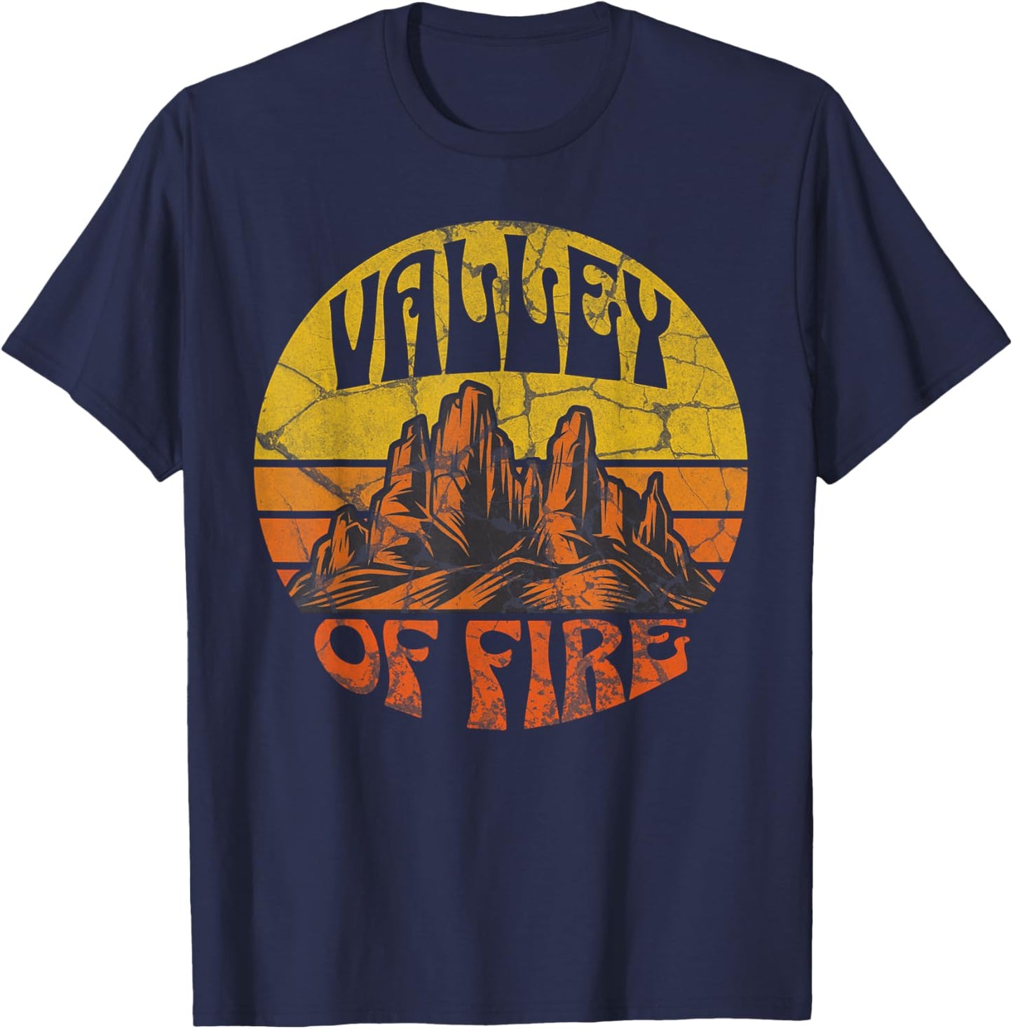 Valley Of Fire T-Shirt - T-Shirt | Navy