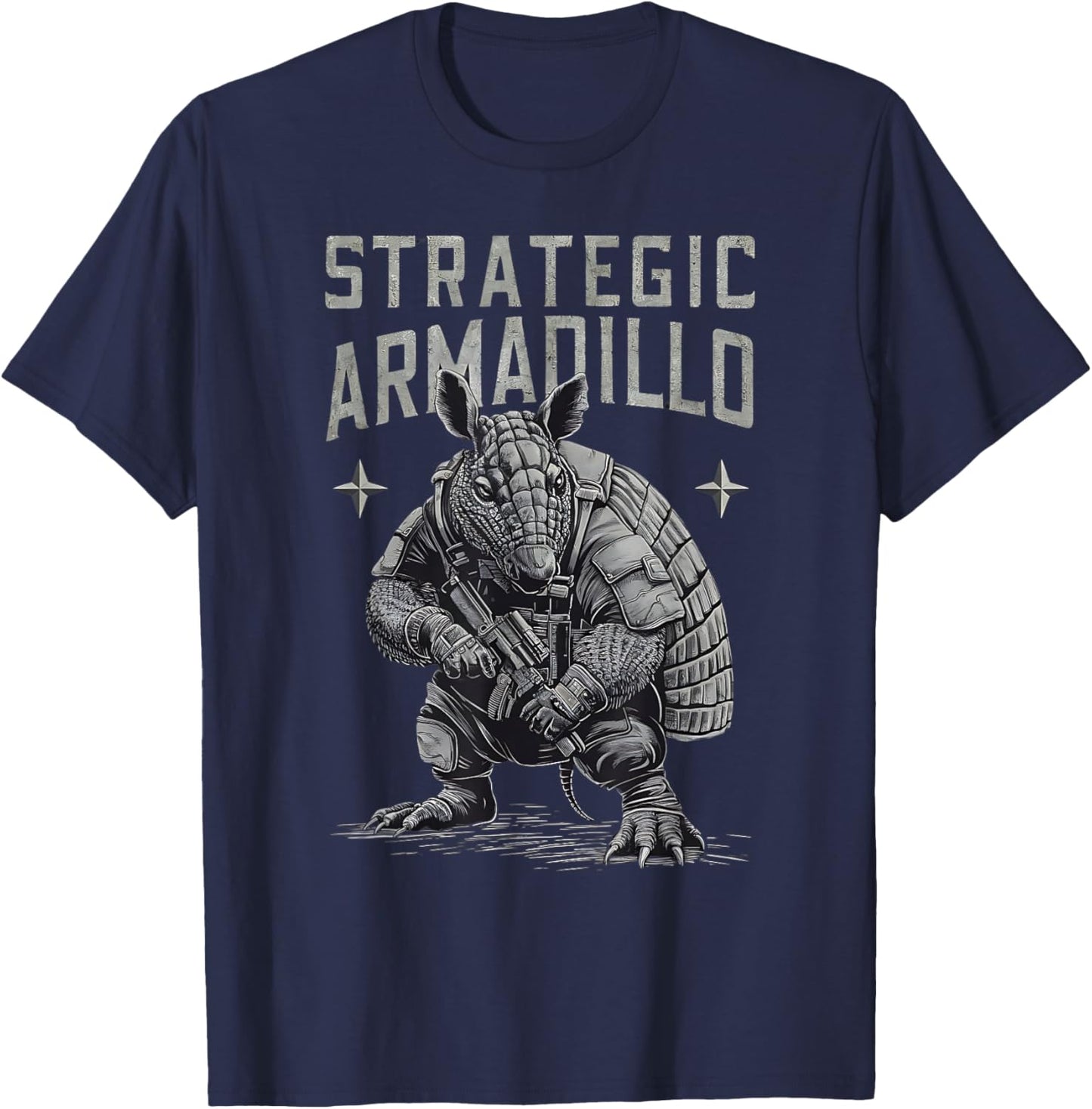 Strategic Armadillo Tactical Military T-Shirt - T-Shirt | Navy