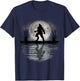Werewolf Under A Full Moon Howling Scary T-Shirt - T-Shirt | Navy