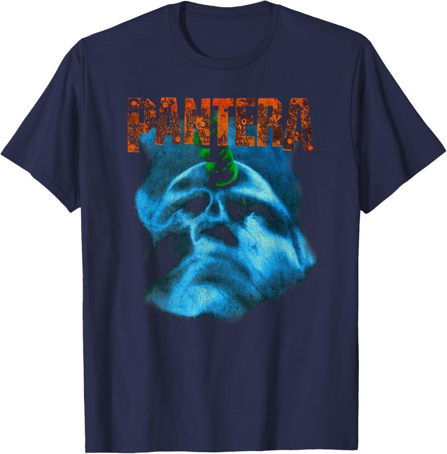 Pantera Herren Vintage Far Beyond Driven Schwarz S EU 38/40 V-Ausschnitt Halbarm Klassische Passform Einfarbig 100% Baumwolle T-Shirt - T-Shirt | Navy
