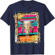 BOHO COW - Leopard Cow Pattern Serape Print Cowgirl Rodeo T-Shirt - T-Shirt | Navy