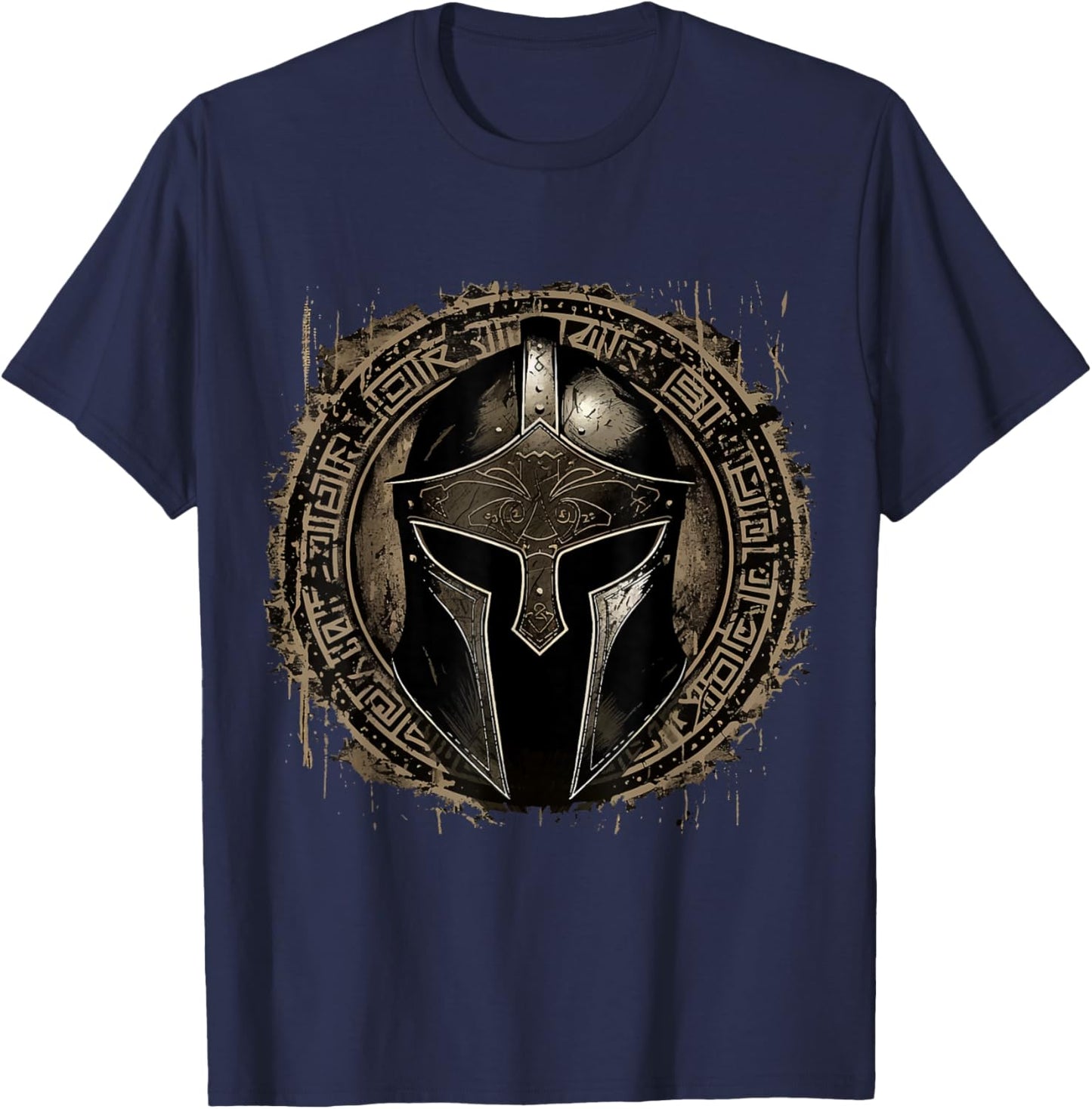 Sparta Spartanischer Kämpfer Helm Leonidas Spartaner Herren T-Shirt - T-Shirt | Navy