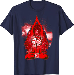 Root Chakras Shirt Yoga T Shirt Root Chakras Shirt T-Shirt - T-Shirt | Navy