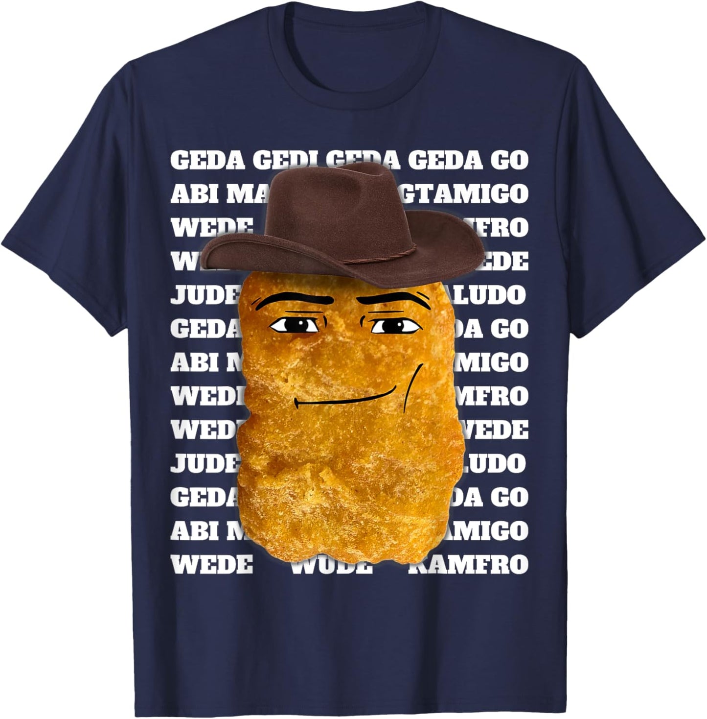 Cowboy Chicken Nugget T-Shirt - T-Shirt | Navy