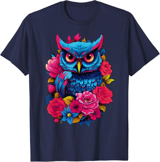 Owl Teens Girls T-Shirt - T-Shirt | Navy