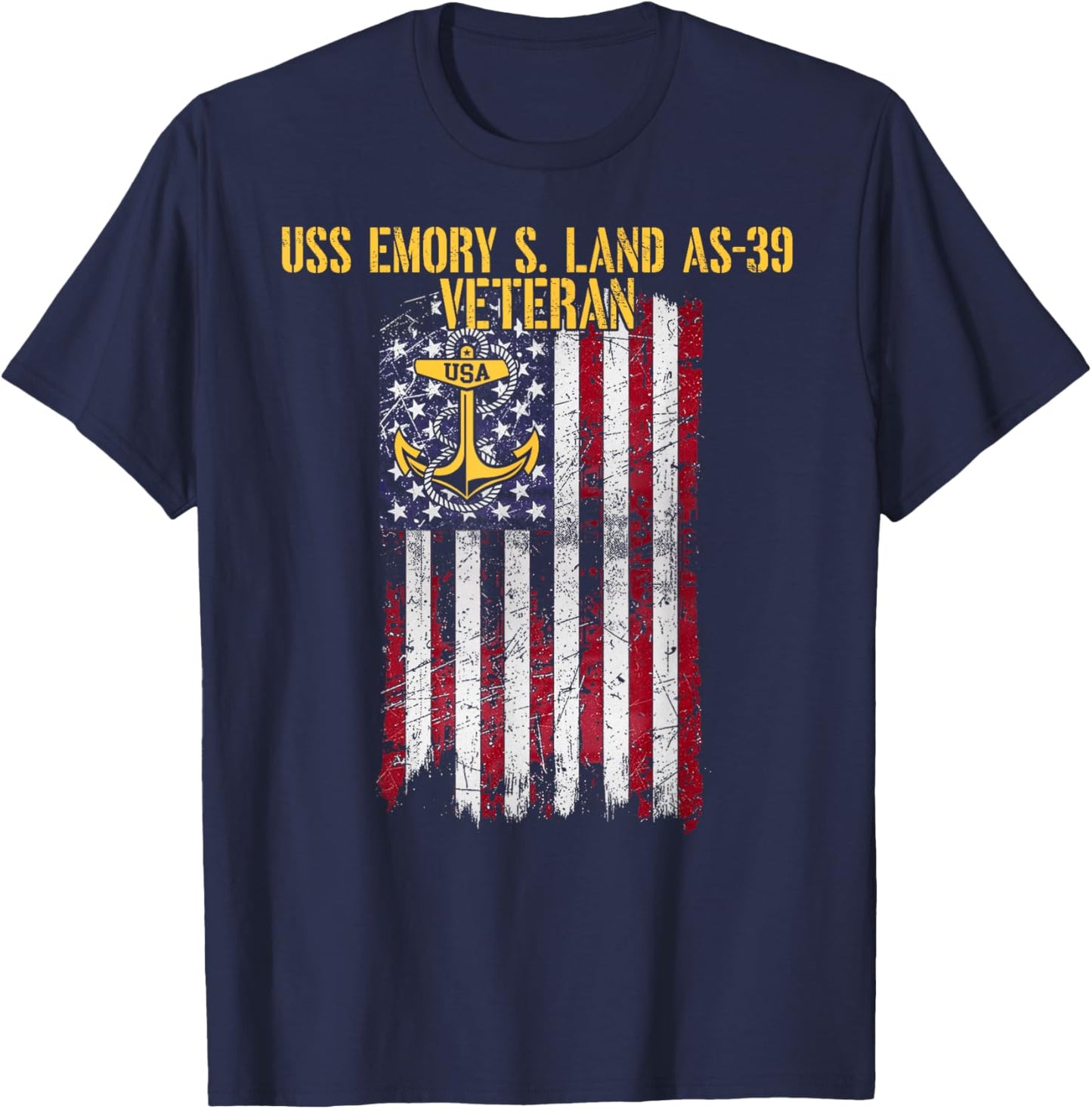 USS Emory S. Land AS-39 Submarine Tender Veteran T-Shirt - T-Shirt | Navy