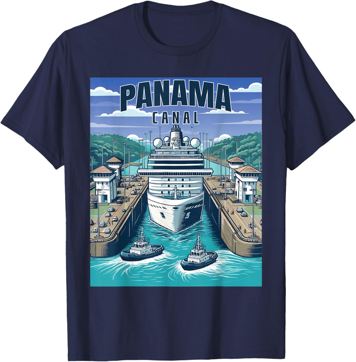Panama Canal Panama Trip - Panama Canal Cruise Souvenir T-Shirt - T-Shirt | Navy