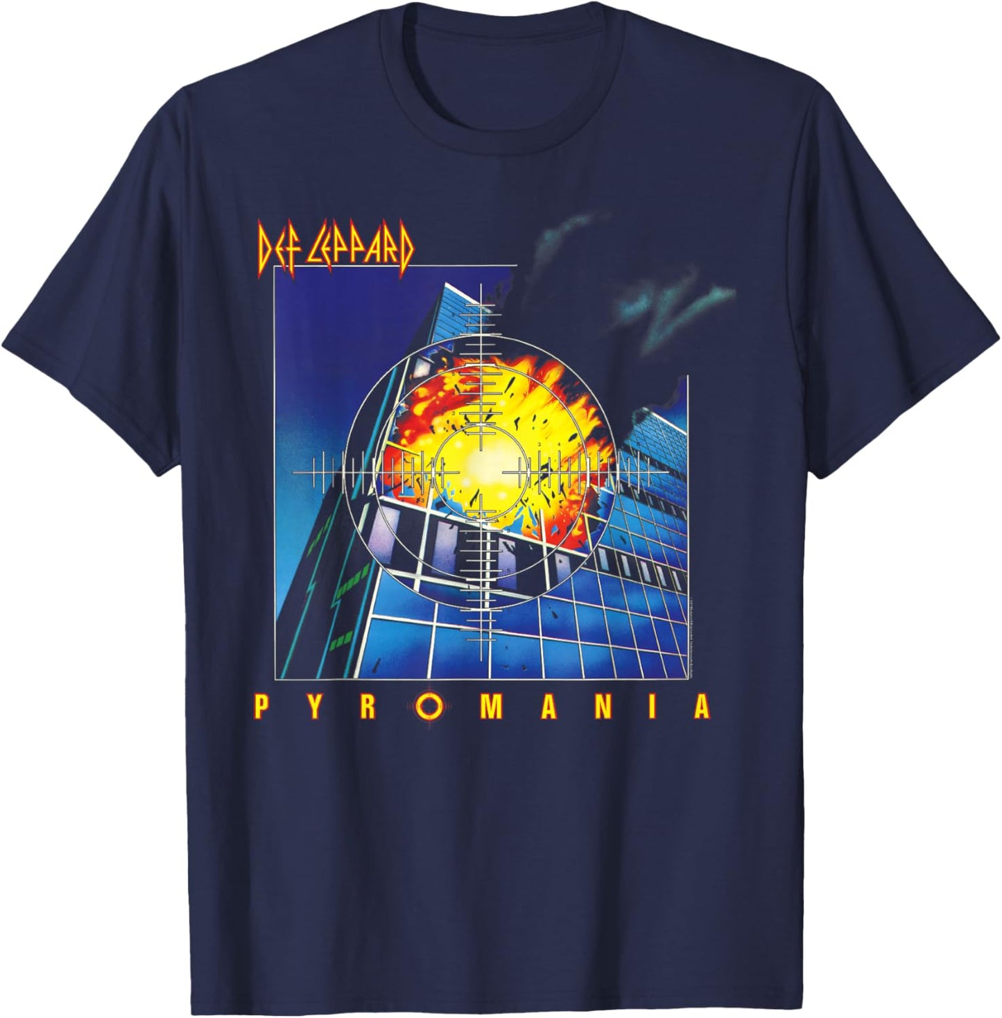 Def Leppard - Pyromania T-Shirt - T-Shirt | Navy
