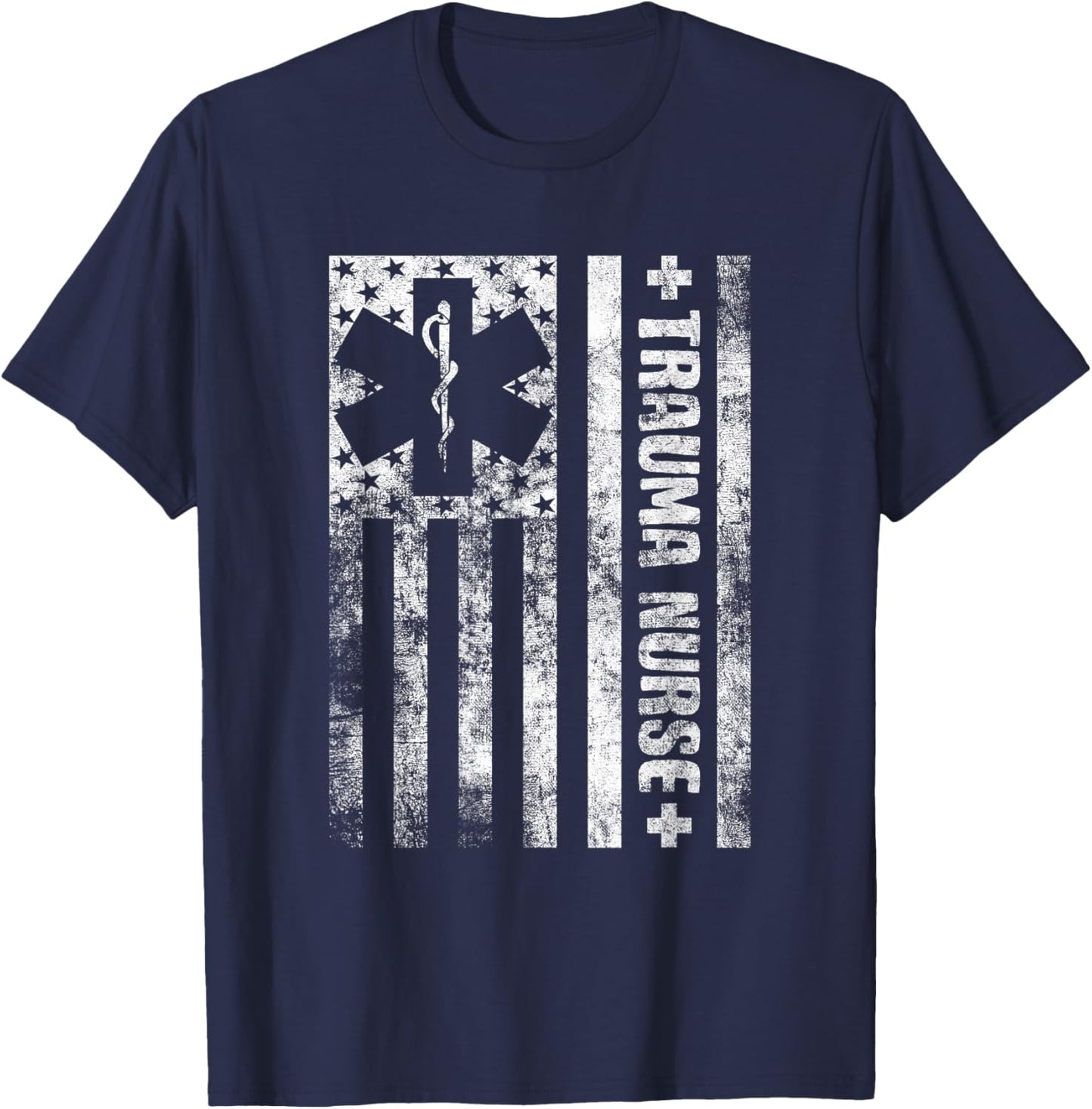 Emergency Department ICU Nurses Medical Care ER Trauma Nurse T-Shirt - T-Shirt | Navy