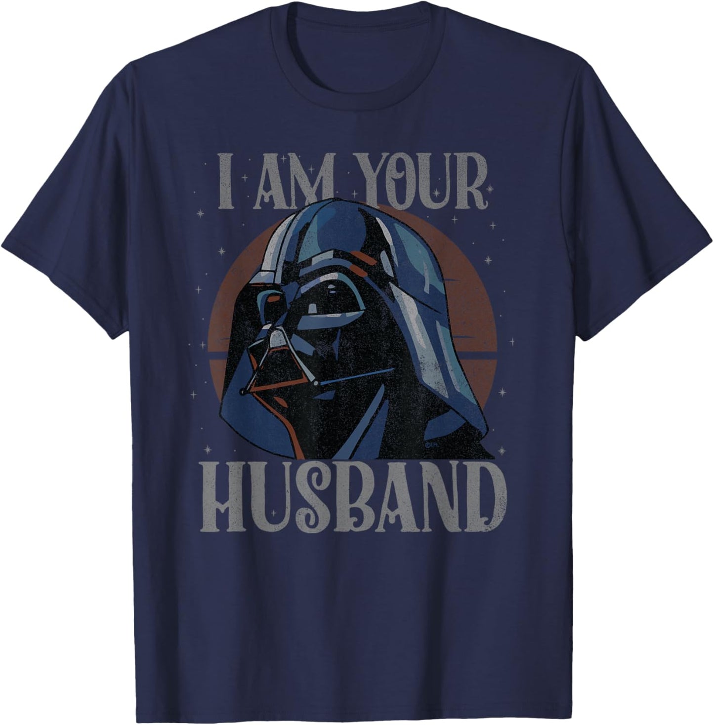 Star Wars Darth Vader I Am Your Husband Retro Quote Funny T-Shirt - T-Shirt | Navy