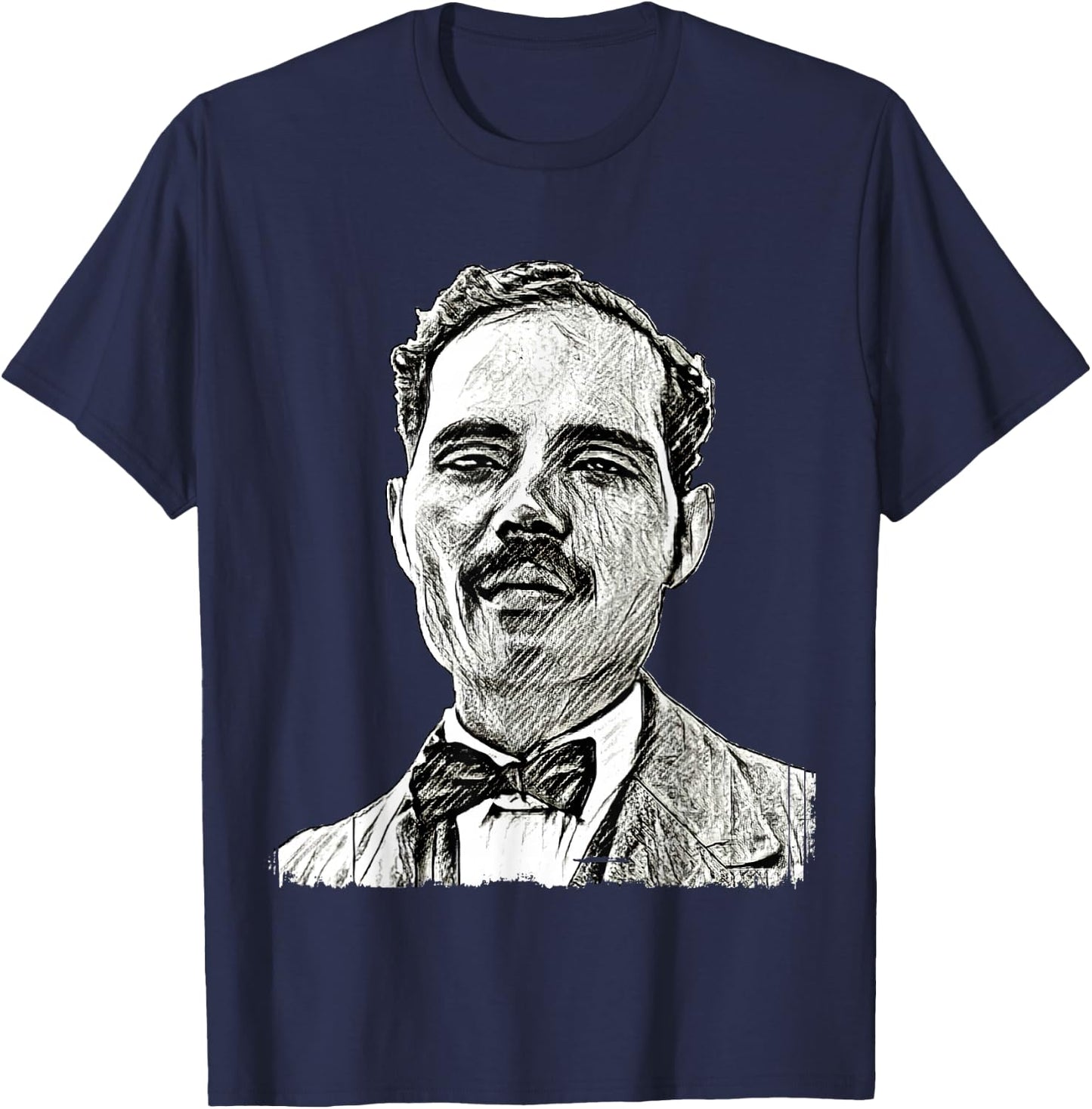 Pedro Albizu Campos Puerto Rico History Resiste Sketch T-Shirt - T-Shirt | Navy
