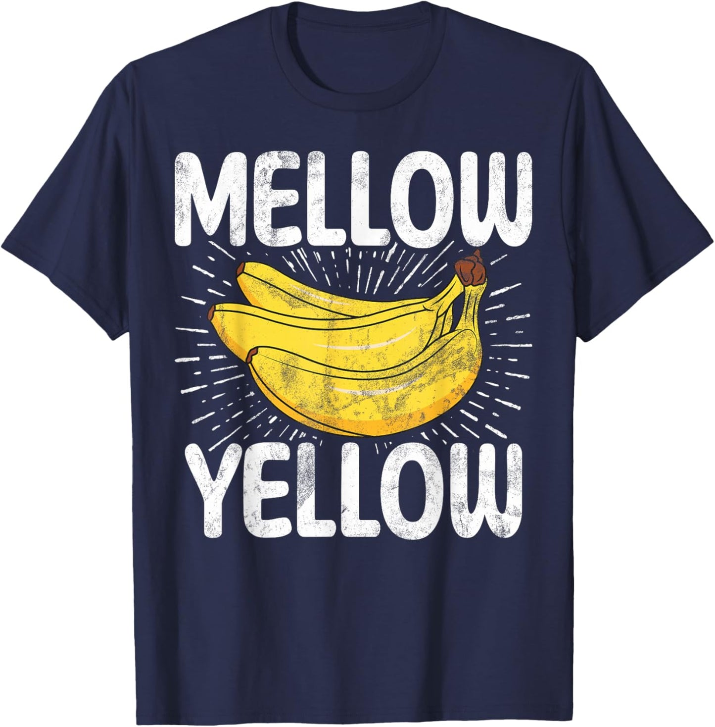 Mellow Yellow Banana T-Shirt - T-Shirt | Navy