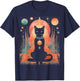 Cat, Egyptian Cat Goddess Bastet Anime Graphic Fashion Men Women T-Shirt - T-Shirt | Navy