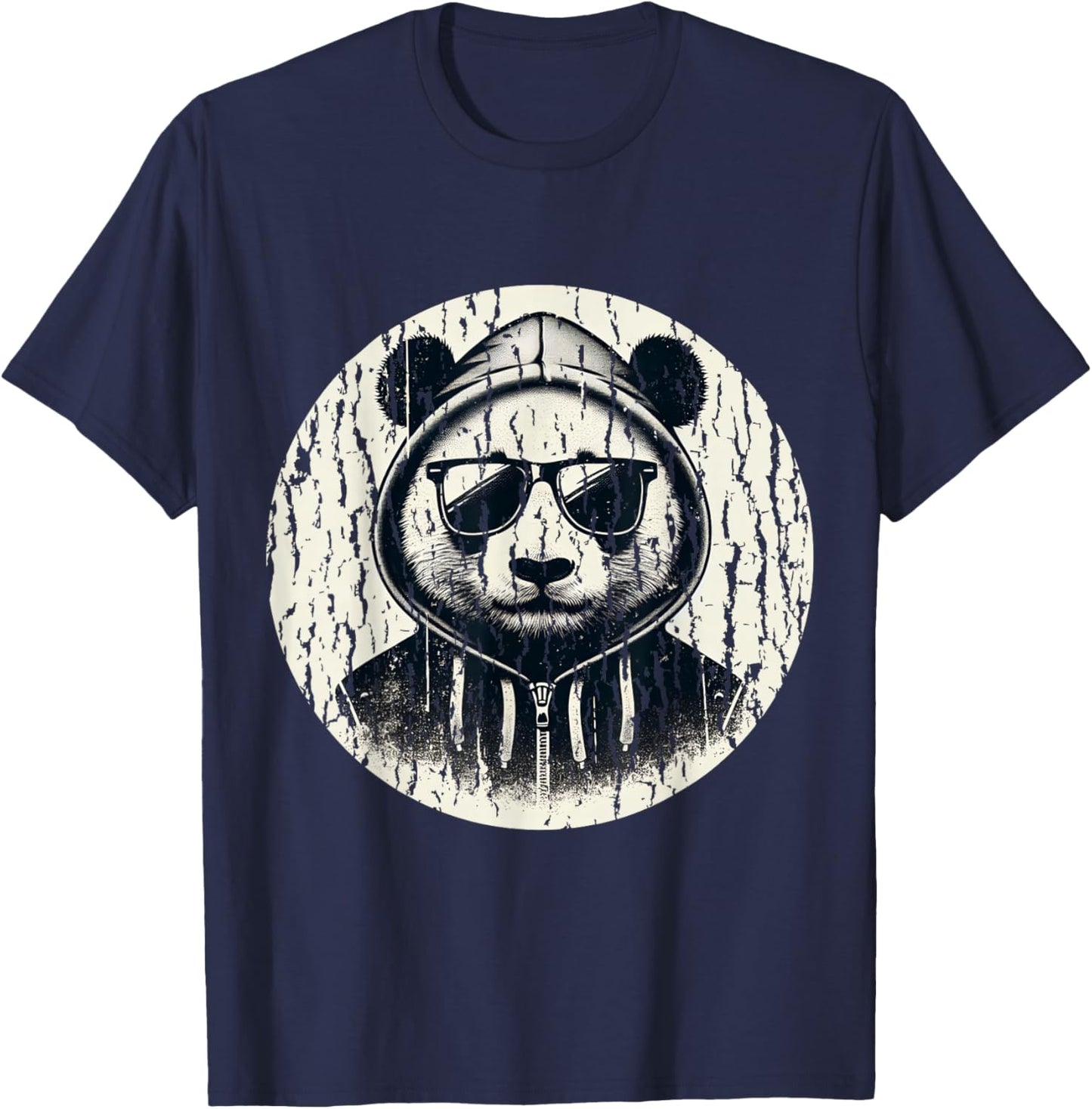 Gangsta Panda Bear Cool Panda T-Shirt - T-Shirt | Navy