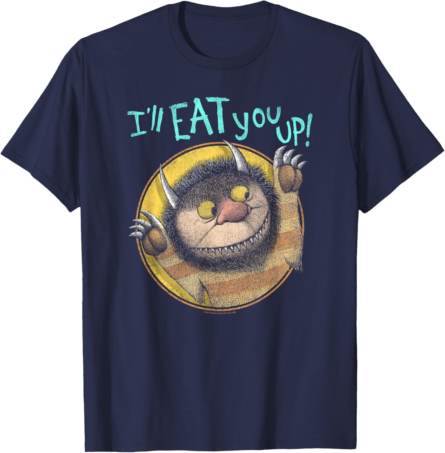 Where the Wild Things Are Eat T-Shirt - T-Shirt | Navy
