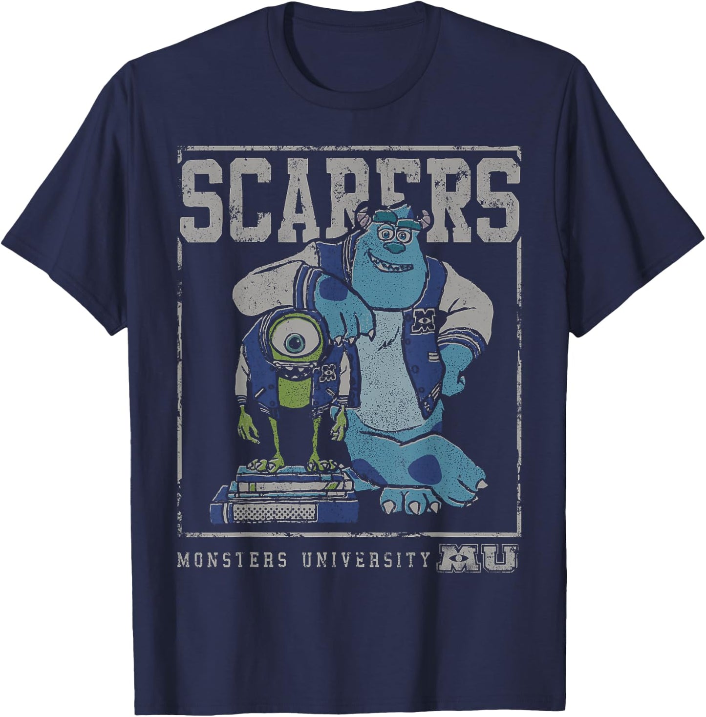 Disney Pixar Monsters University Mike And Sully Scarers T-Shirt - T-Shirt | Navy