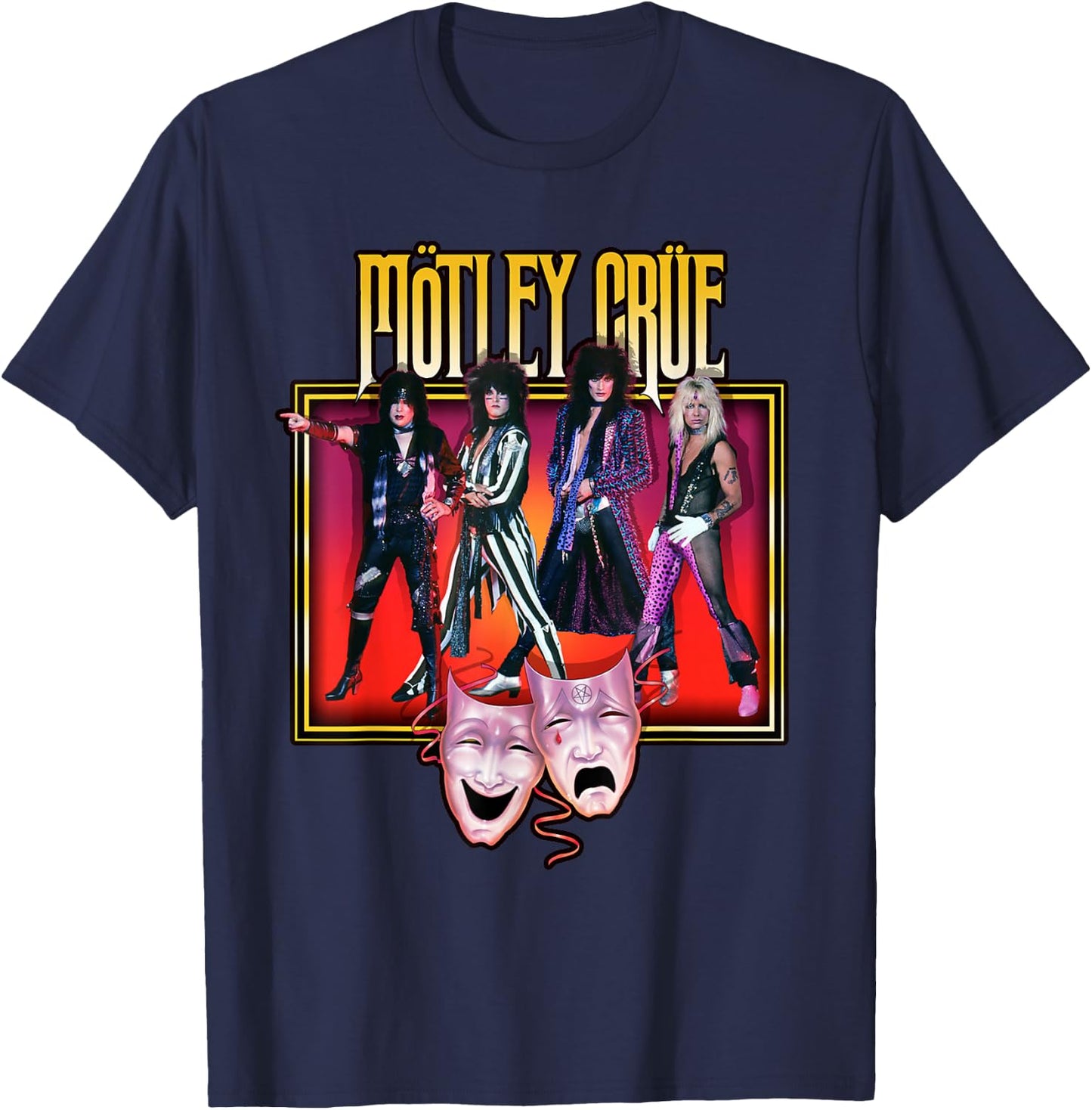 Mötley Crüe – Stroke Theatre Silver T-Shirt - T-Shirt | Navy