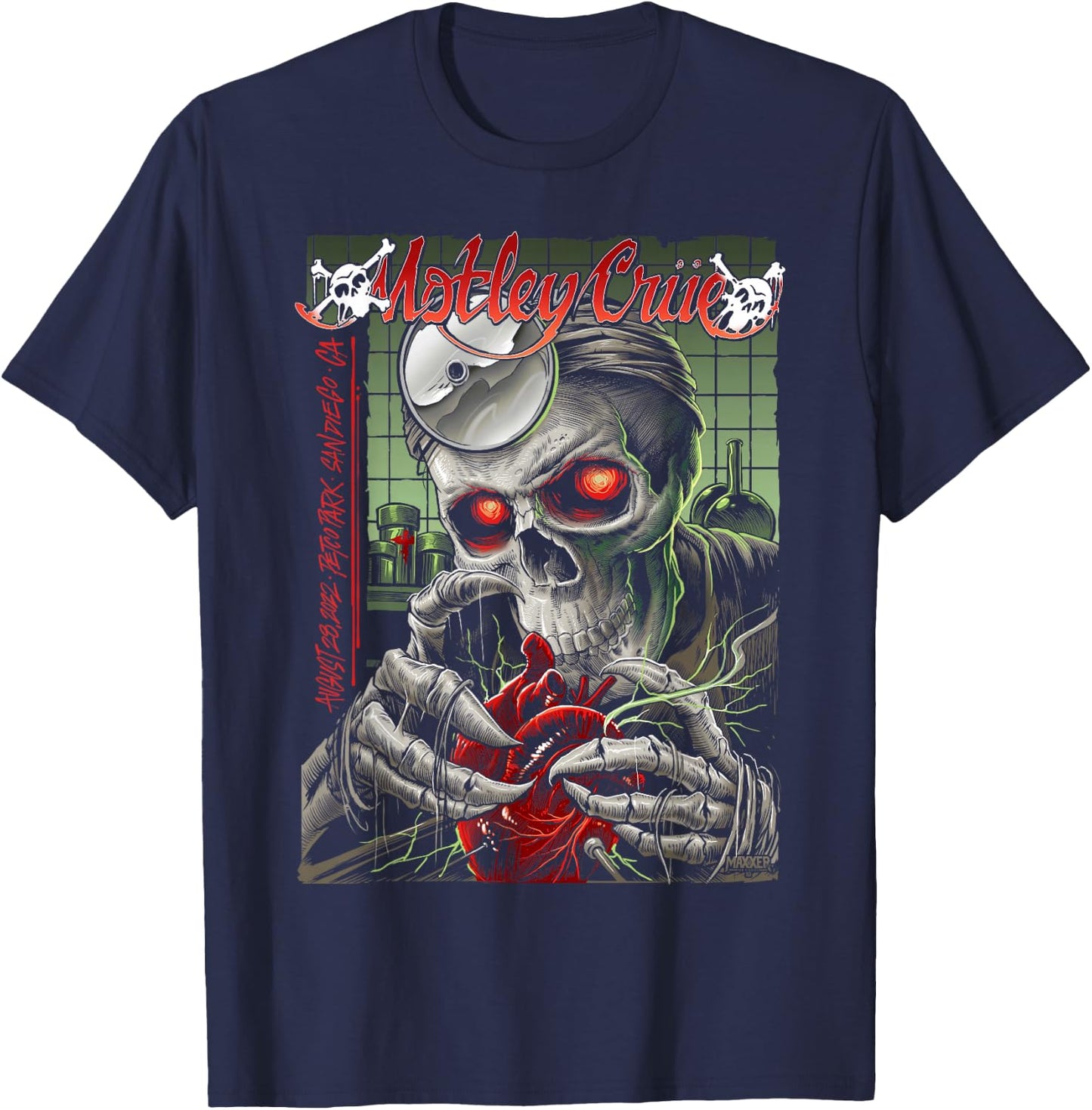 Mötley Crüe - The Stadium Tour San Diego T-Shirt - T-Shirt | Navy