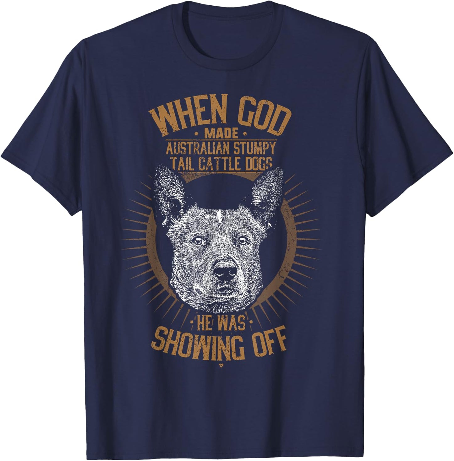 Australian Stumpy Tail Cattle Dog Funny Dog Women T-Shirt - T-Shirt | Navy