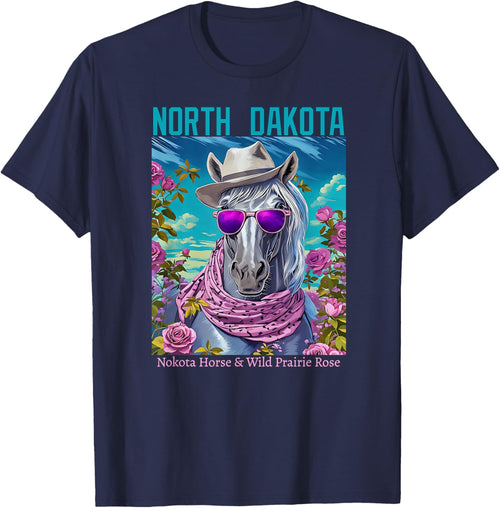 North Dakota's Official Animal and Flower Illustrated