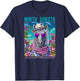 North Dakota's Official Animal and Flower Illustrated T-Shirt - T-Shirt | Navy