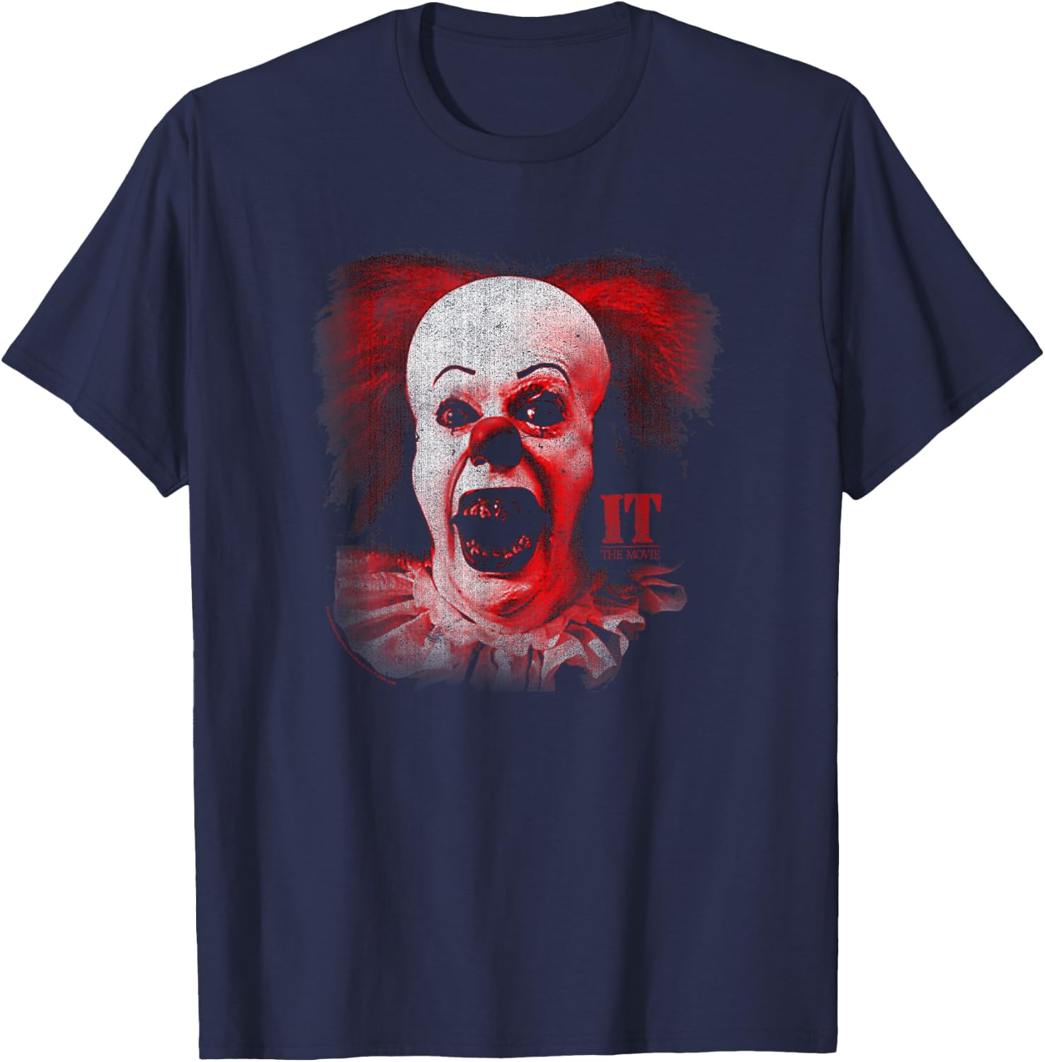 It Miniseries Pennywise Scream T-Shirt - T-Shirt | Navy