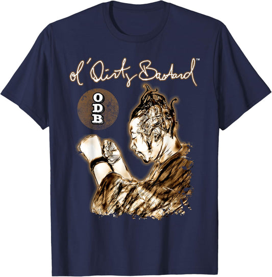 ODB Ol Dirty Ba--ard Official Hip Hop Graffiti Rap Mural T-Shirt - T-Shirt | Navy