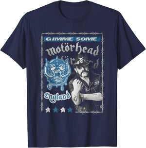 Motörhead – Lemmy Collage Blue T-Shirt - T-Shirt | Navy