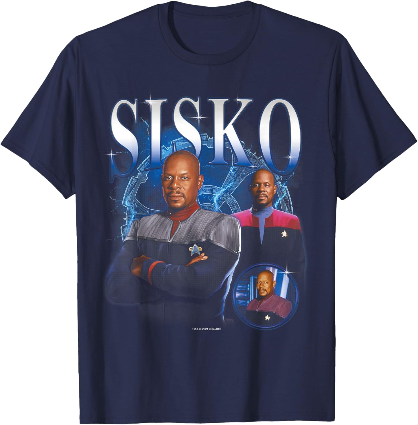 Star Trek: Deep Space Nine Sisko Heartthrob T-Shirt - T-Shirt | Navy