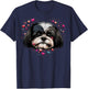 Shih Tzu Love Heart for Valentines Day on Shih Tzu Lover T-Shirt - T-Shirt | Navy