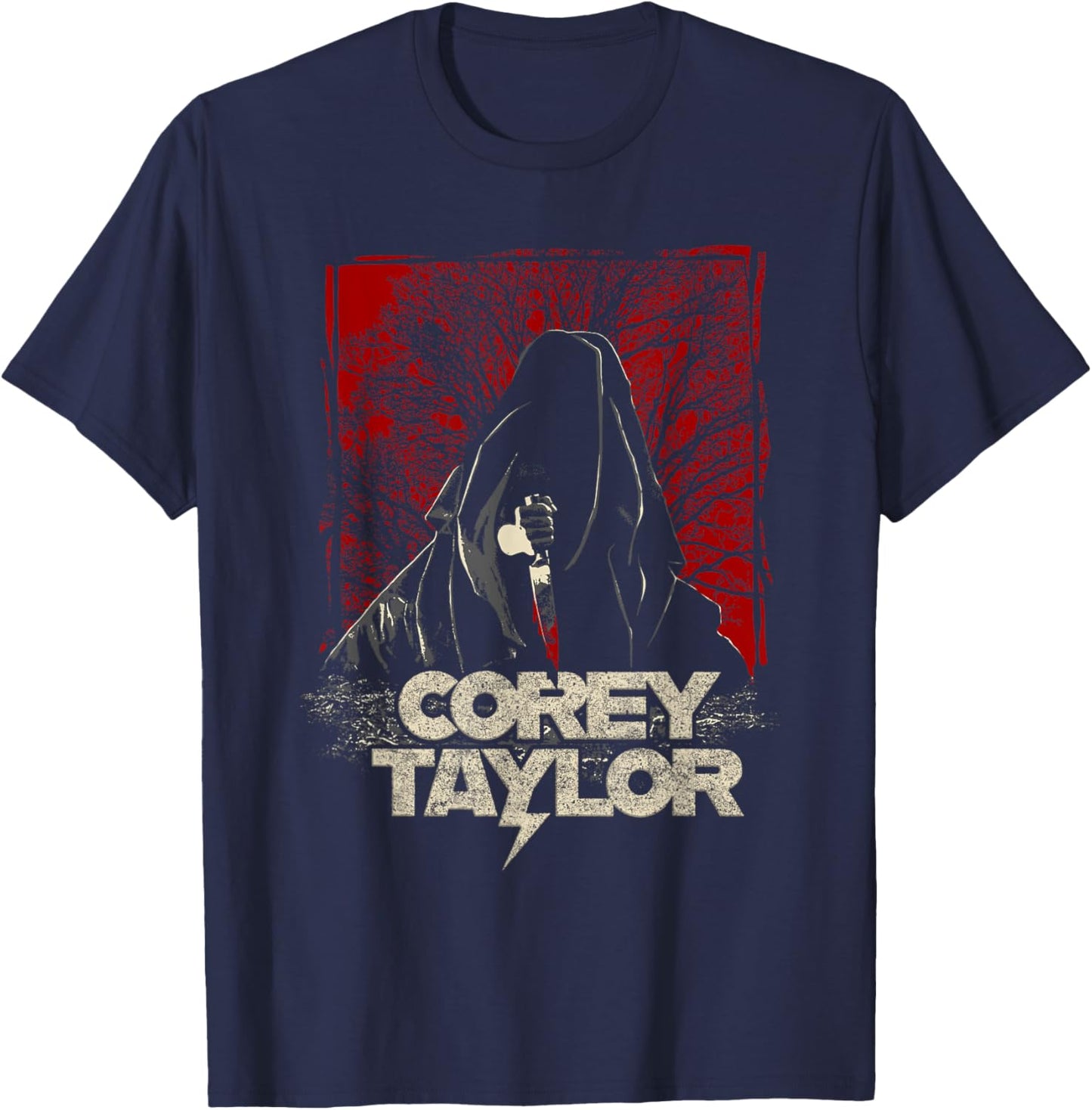 Corey Taylor - Shroud With Knife T-Shirt - T-Shirt | Navy