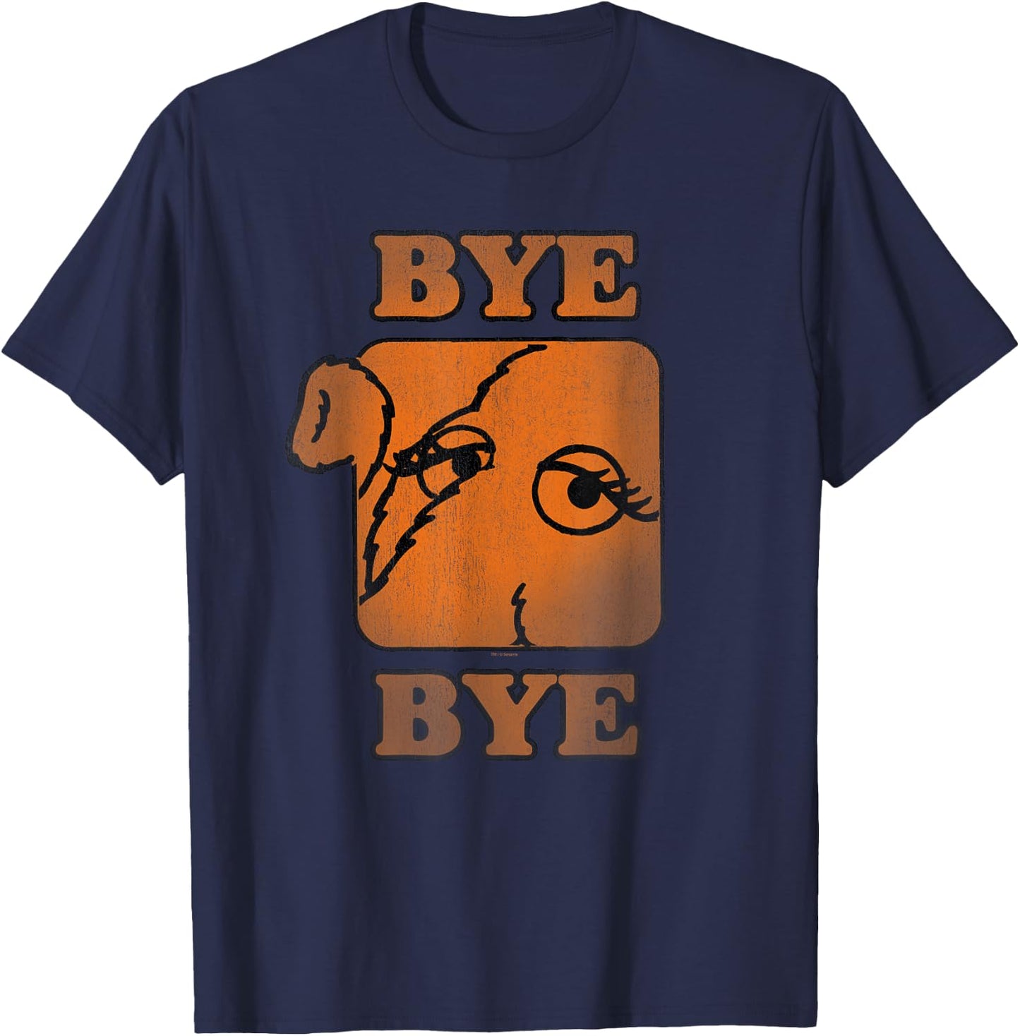 Sesame Street Snuffleupagus Bye Bye T-Shirt - T-Shirt | Navy