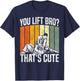 Jiu Jitsu Vintage Retro You Lift Bro? That's Cute T-Shirt - T-Shirt | Navy