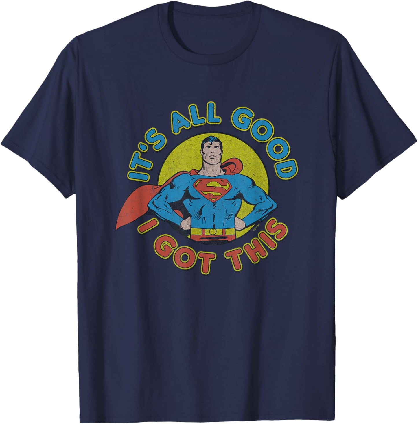 DC Comics Superman It's All Good I Got This Retro Chest Logo T-Shirt - T-Shirt | Navy