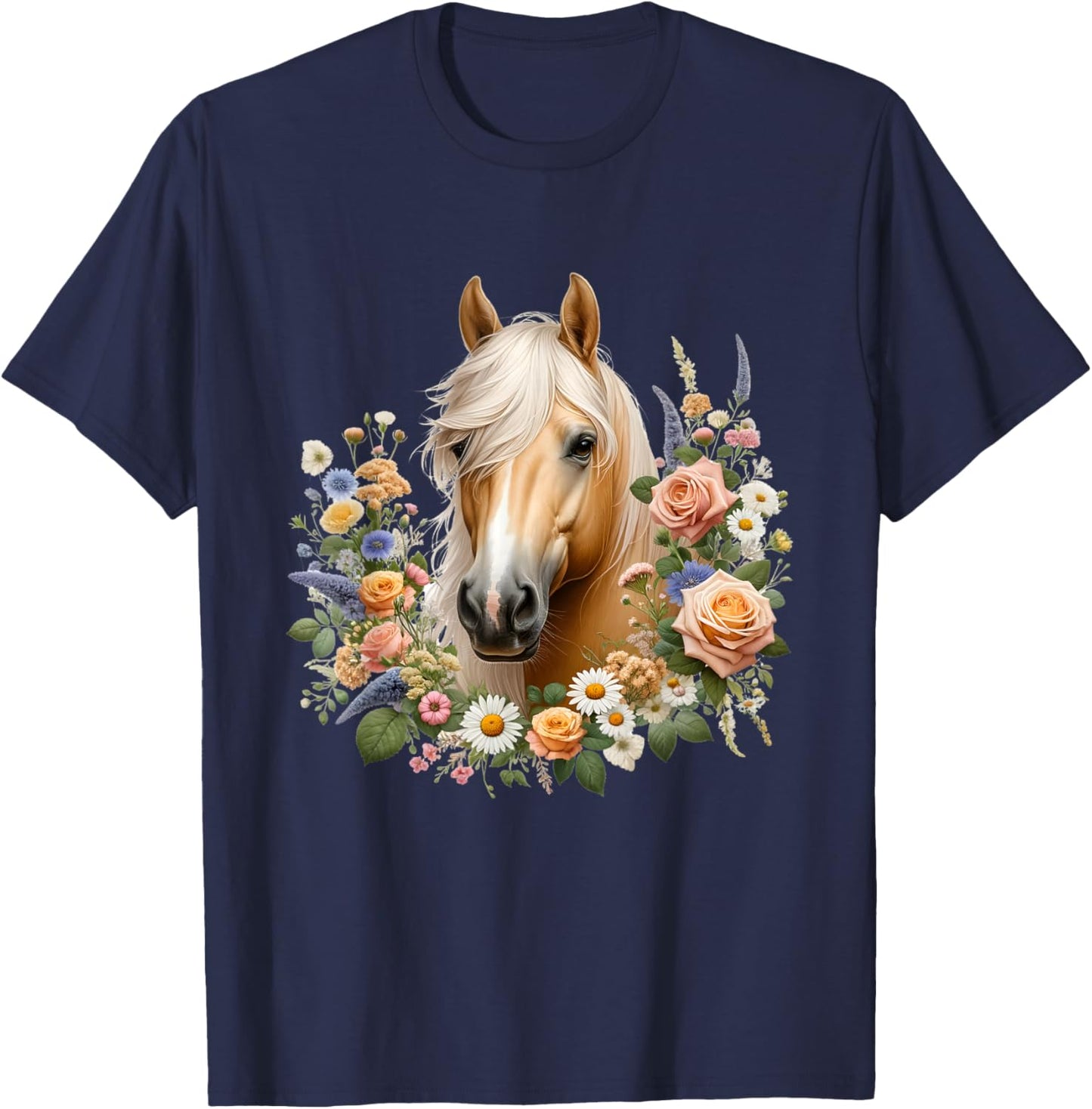 Palomino Horse T-Shirt - T-Shirt | Navy
