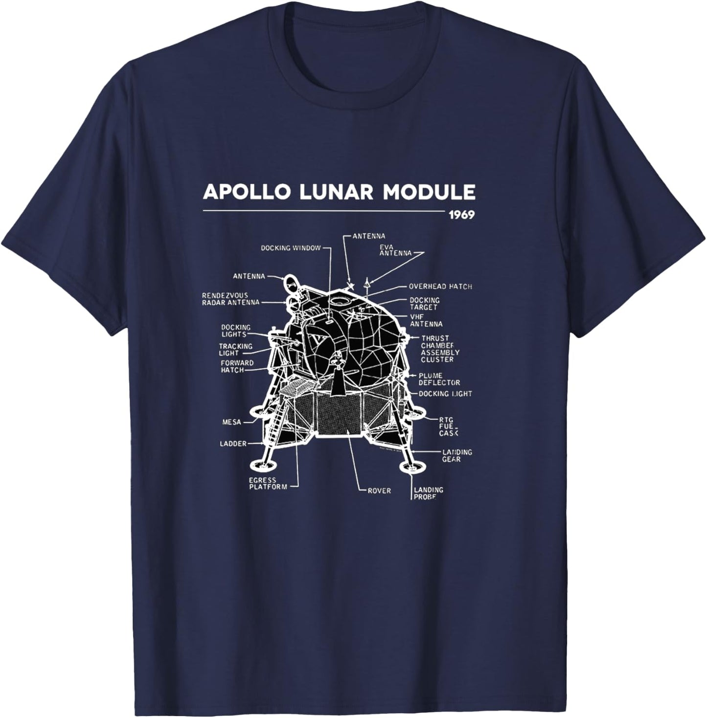 Lunar Module First Moon Landing 1969 T-Shirt - T-Shirt | Navy