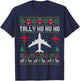 Spitfire Christmas Ugly Jumper Style Airplane Aircraft Plane T-Shirt - T-Shirt | Navy