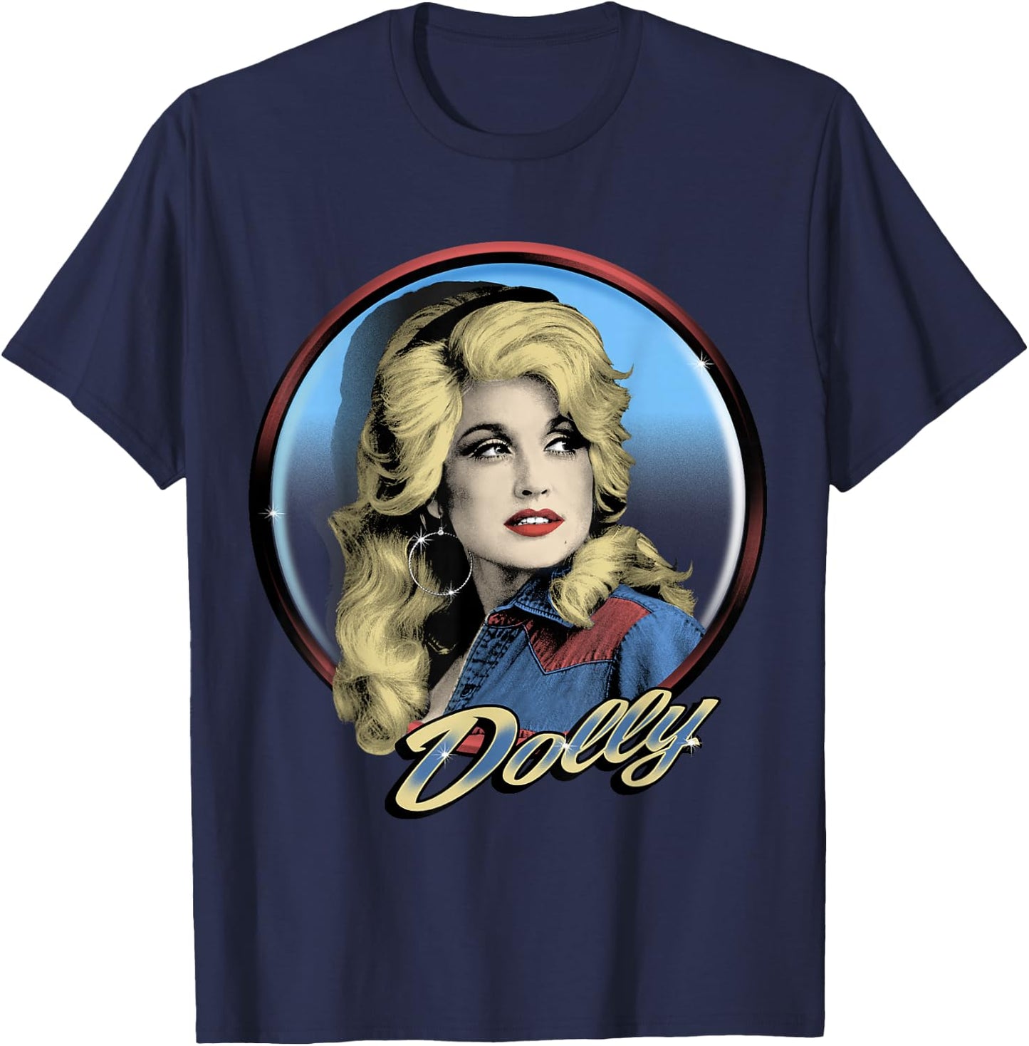Dolly Parton Western T-Shirt - T-Shirt | Navy