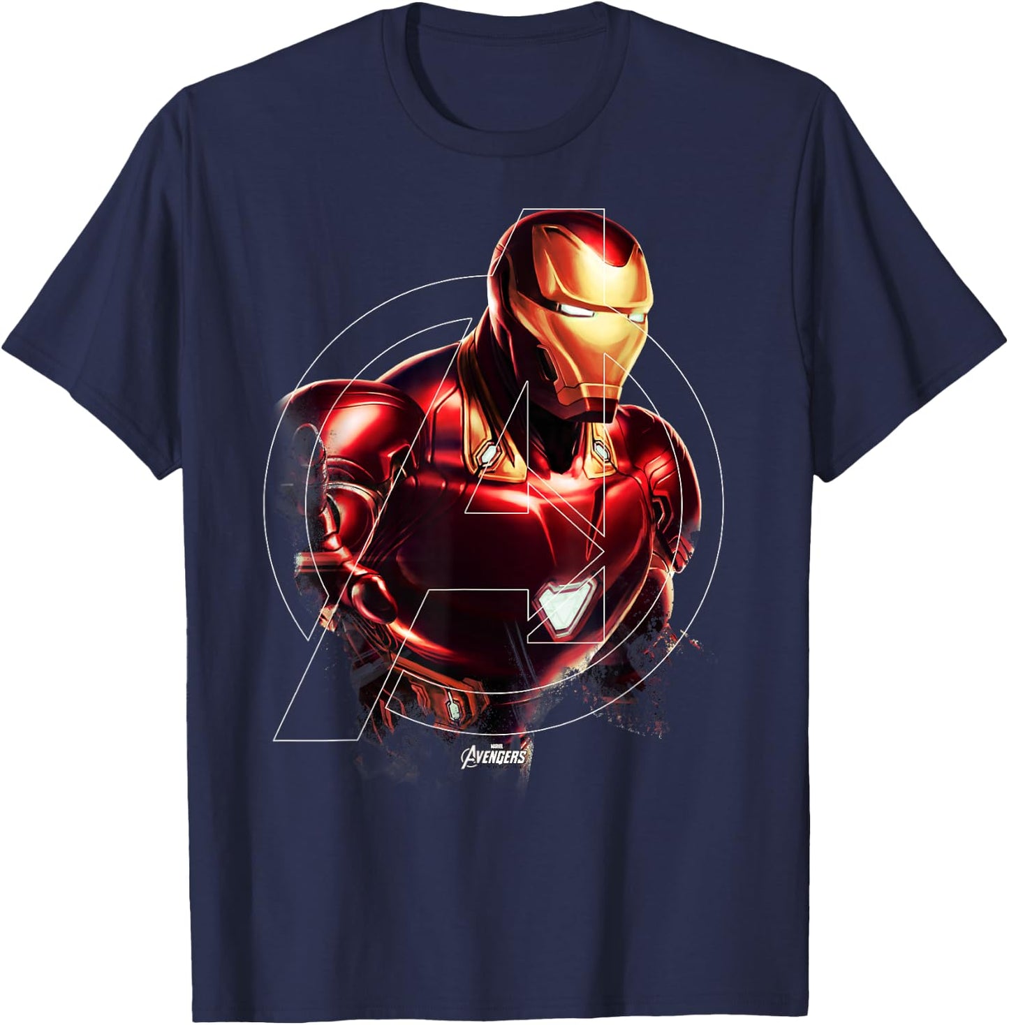 Marvel Avengers Endgame Iron Man Portrait Graphic Small T-Shirt - T-Shirt | Navy