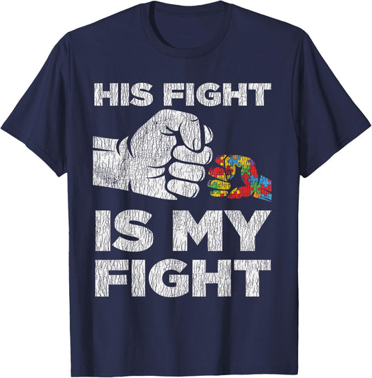 Autism Awareness Mom Dad Parents Autistic Kids Awareness Small T-Shirt - T-Shirt | Navy