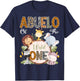Abuelo Of The Wild One 1St Birthday Safari Woodland T-Shirt - T-Shirt | Navy
