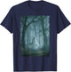 Ghost On The Swing Spooky Gothic Academia Halloween Goth T-Shirt - T-Shirt | Navy