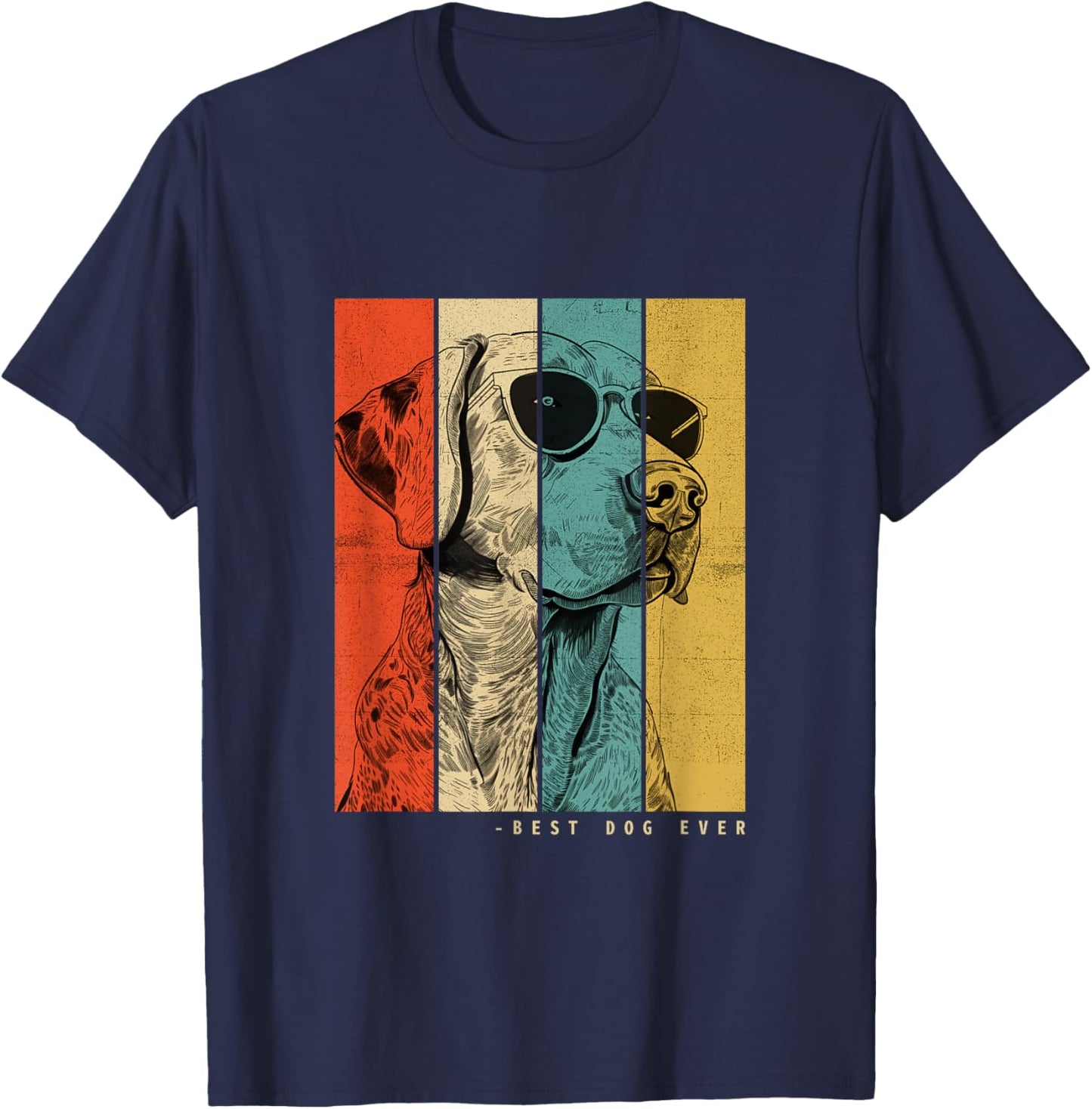 Vintage Catahoula Leopard Dog Mom Dad Kids Men Women T-Shirt - T-Shirt | Navy