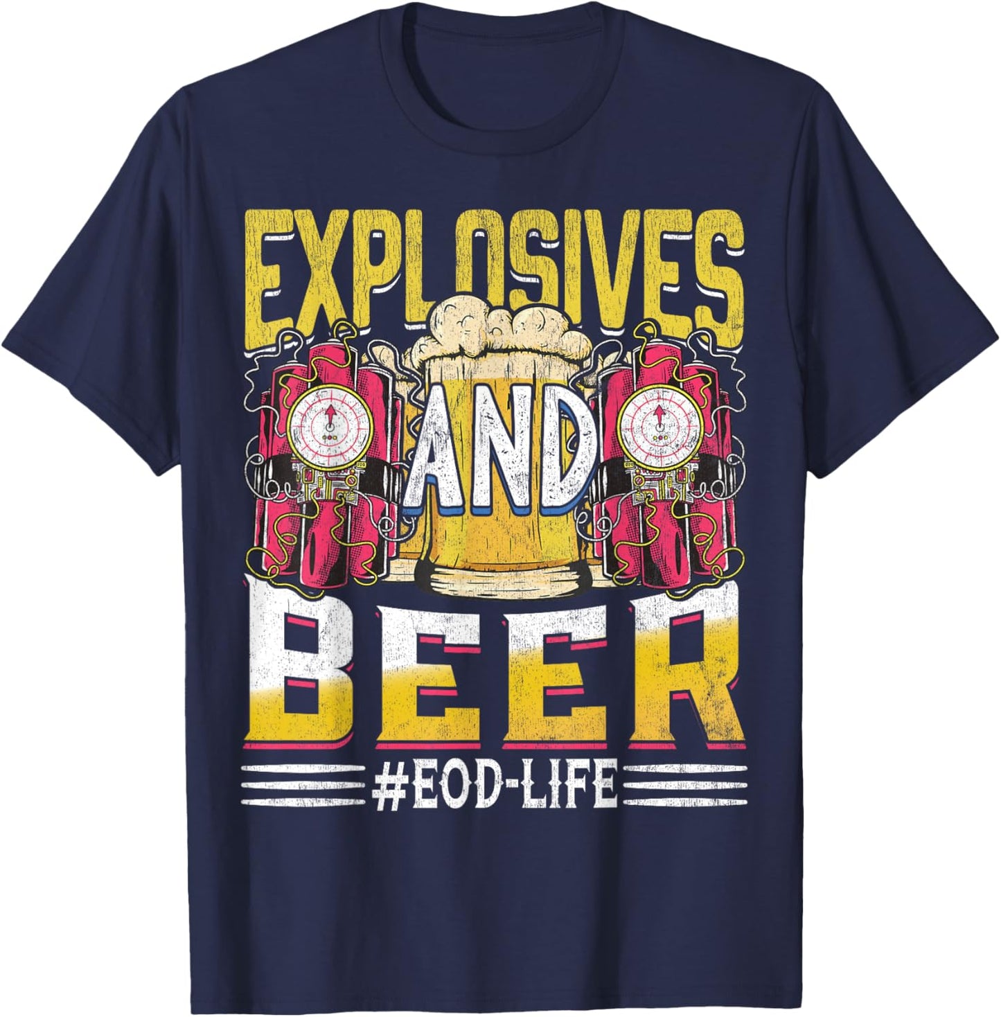 EOD Army Explosives Expert - Bomb Disposal Squad EOD Tech T-Shirt - T-Shirt | Navy