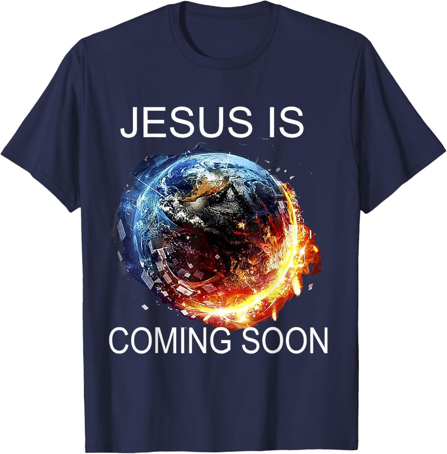 Jesus is Coming Soon T-Shirt - T-Shirt | Navy