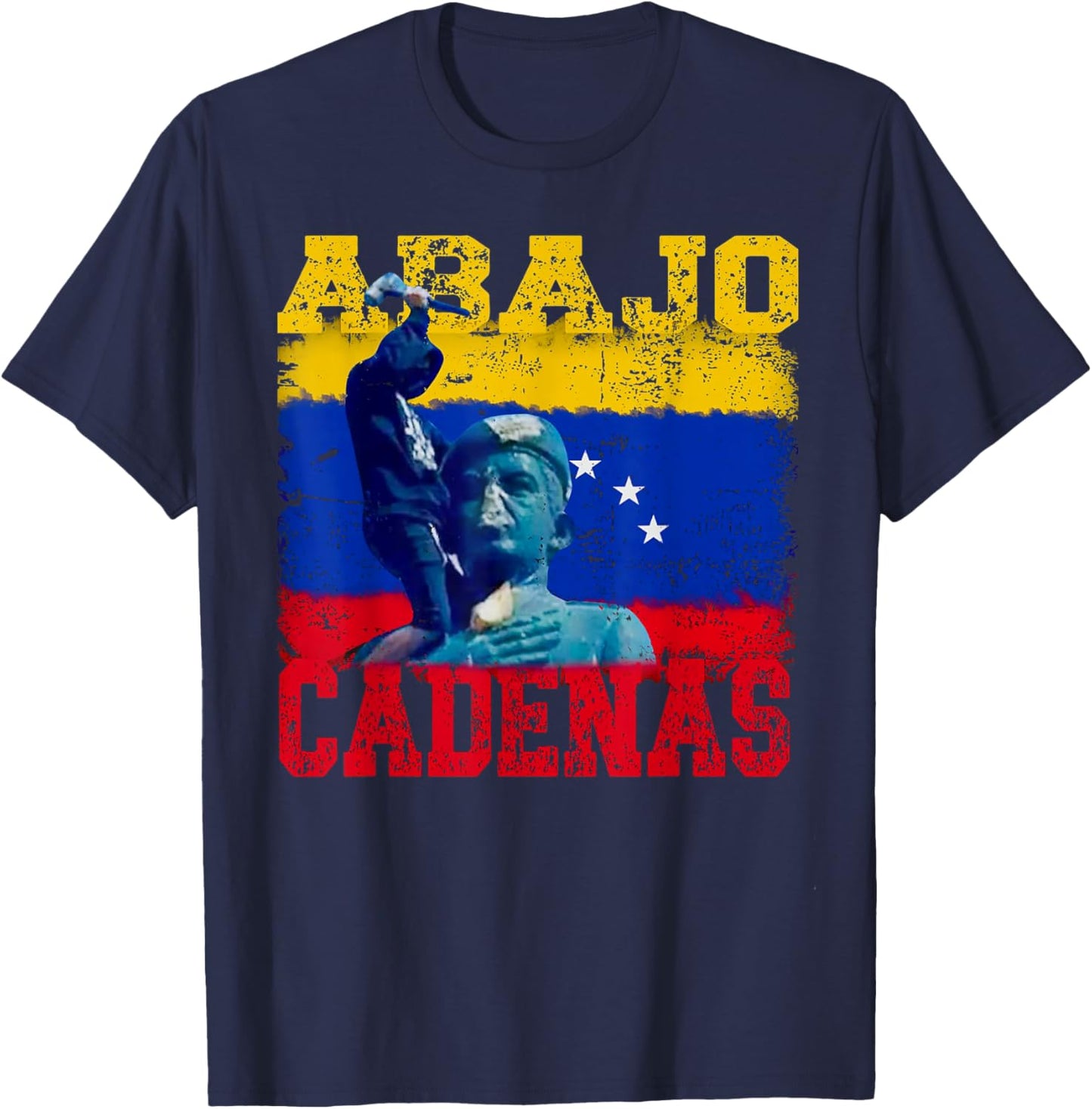 Abajo Cadenas Venezuela T-Shirt - T-Shirt | Navy