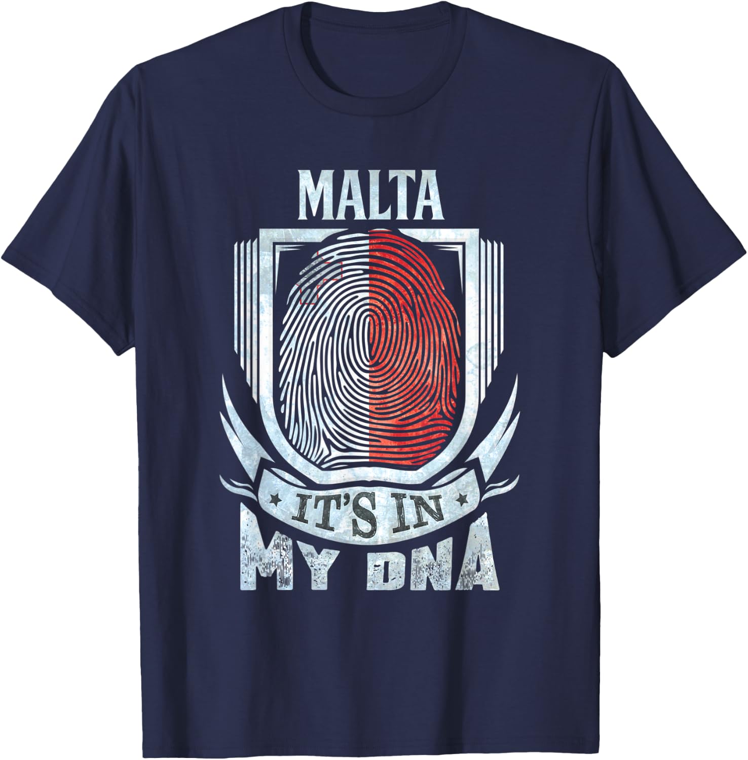 Malta Maltese DNA T-Shirt - T-Shirt | Navy