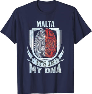 Malta Maltese DNA T-Shirt - T-Shirt | Navy