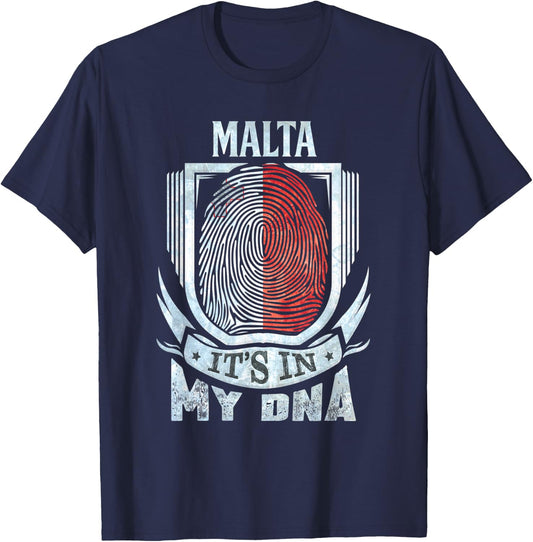 Malta Maltese DNA T-Shirt - T-Shirt | Navy