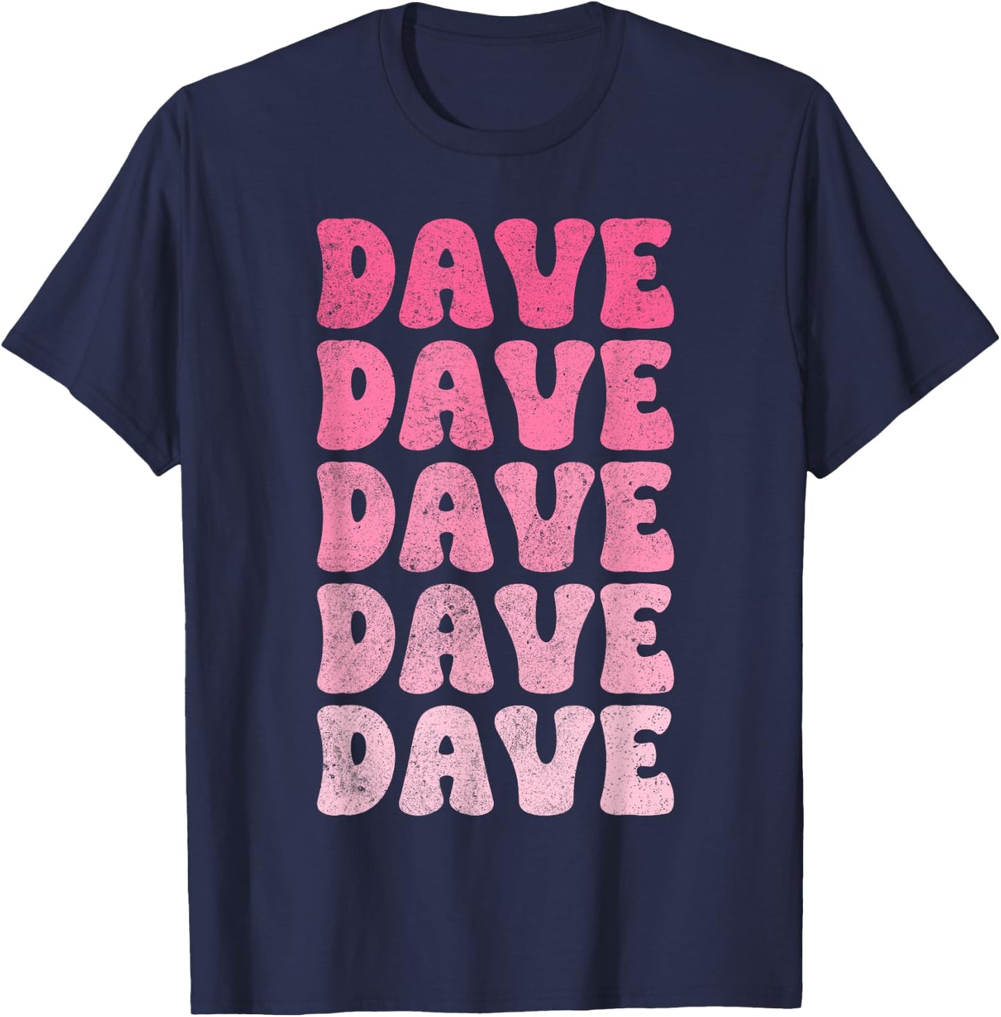 Dave Vintage Retro T-Shirt - T-Shirt | Navy